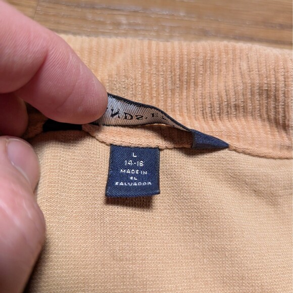 Lands End Corduroy Full Zip Jacket Womens Size Large (14-16) Brown Casual - Picture 5 of 10